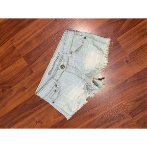 Blue Asphalt Junior distressed jean denim Shorts Size 5 GOOD CONDITION